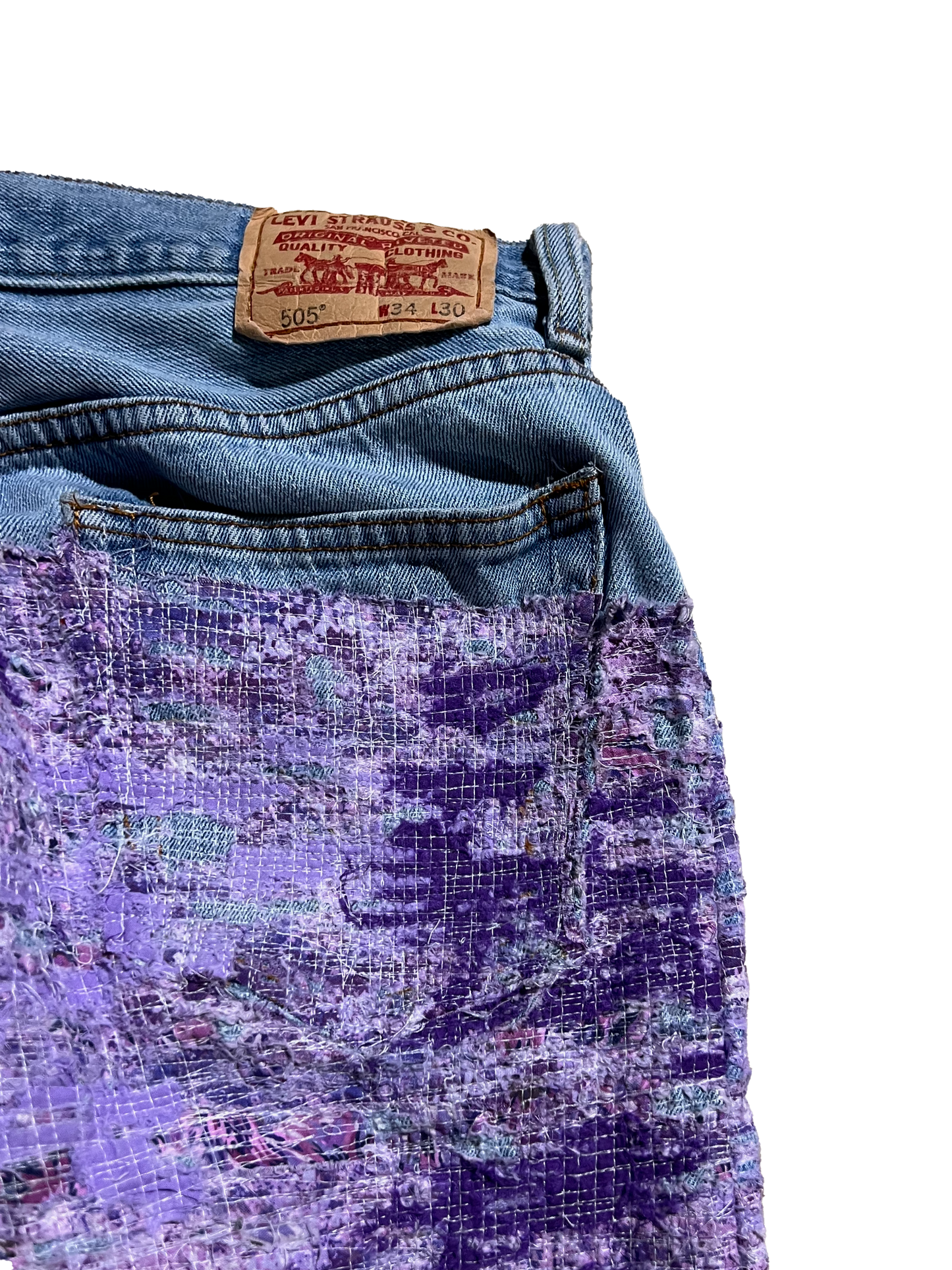 ZAVIERMADE Boro Jeans (Purple)