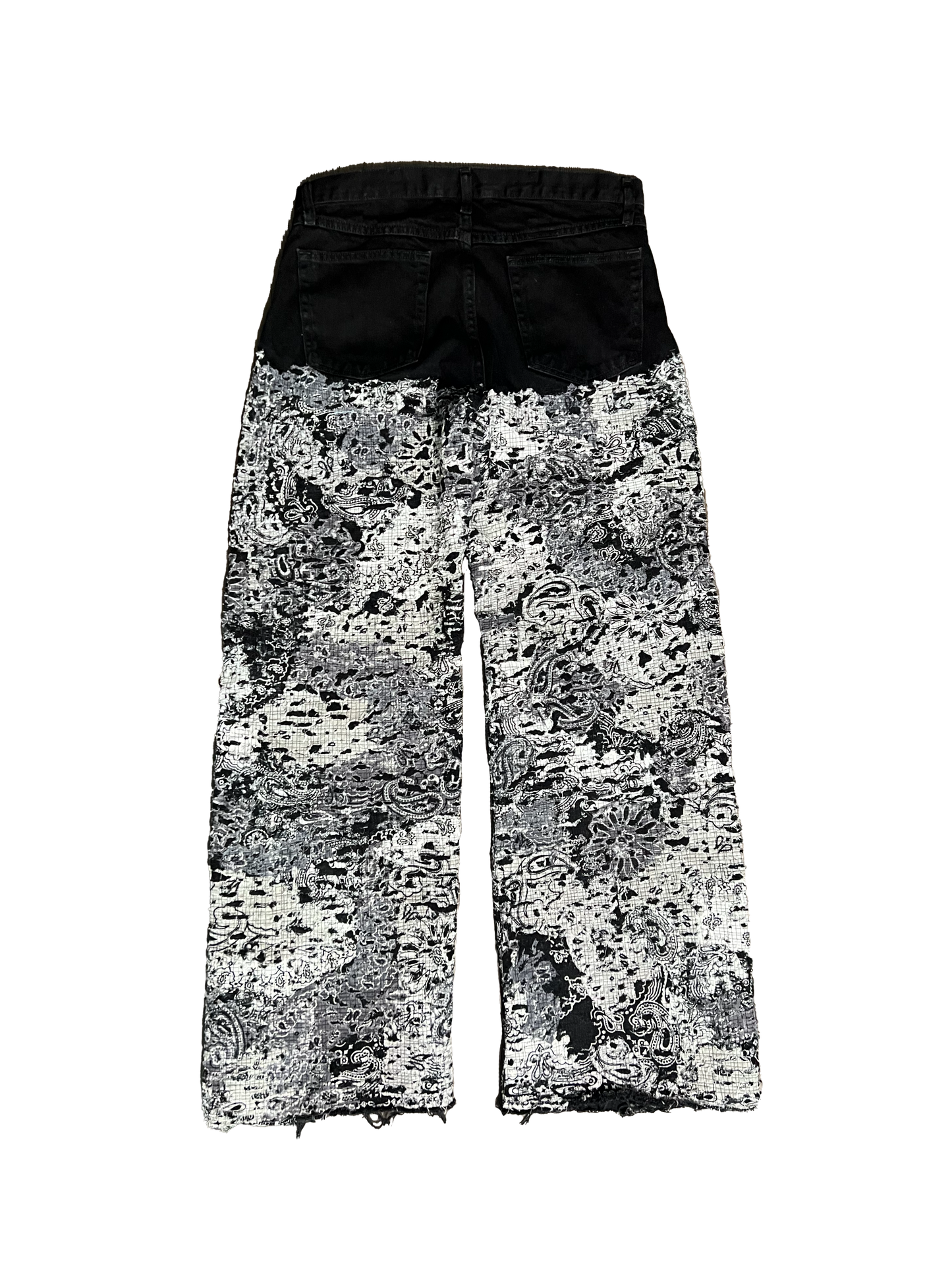 ZAVIERMADE Boro Jeans (Black/Bandana)