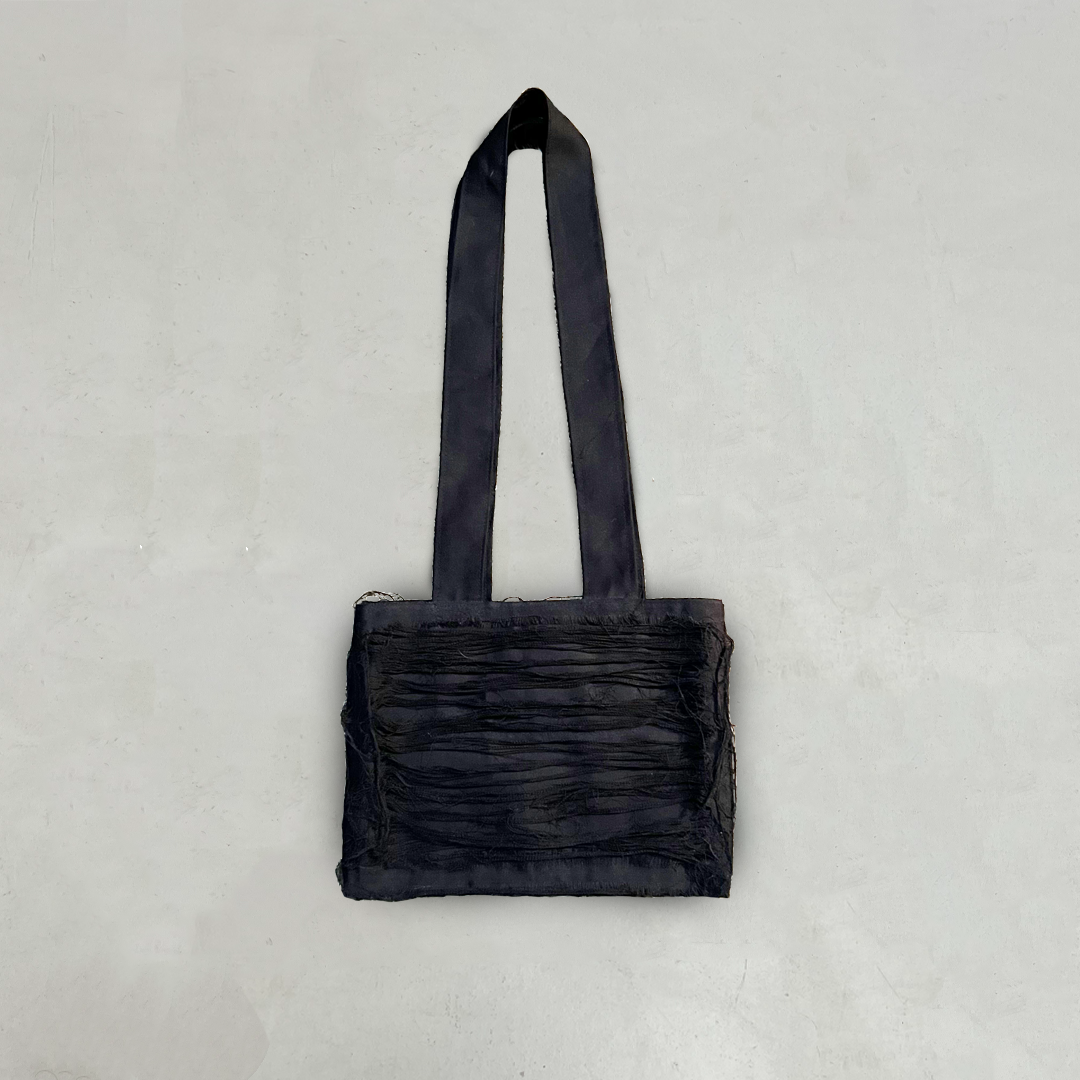 Black Distressed Tote Bag