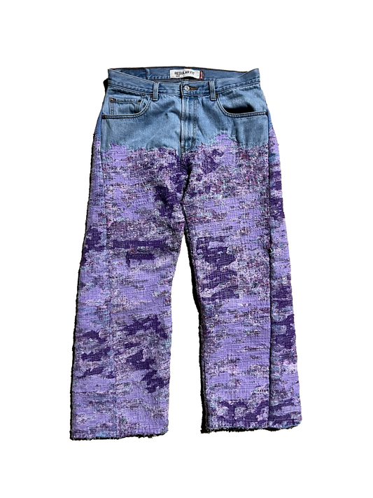 ZAVIERMADE Boro Jeans (Purple)